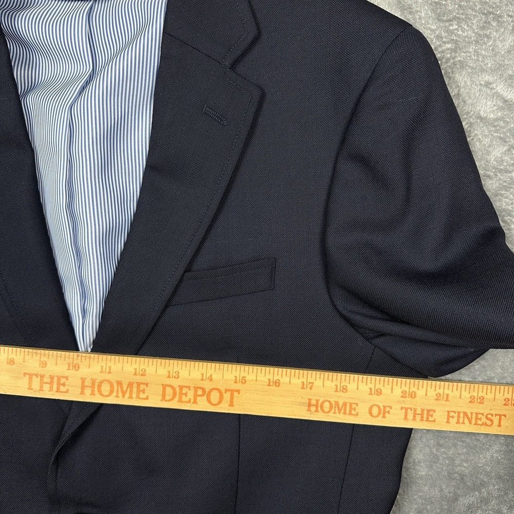 Tommy Hilfiger Blazer Men's 40R Navy Blue Gold Crest Buttons Classic Preppy EUC - Picture 11 of 16